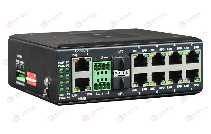 HJCA16海角官网科技-工业轨式8路百兆电 2路千兆光环网91海角社区下载