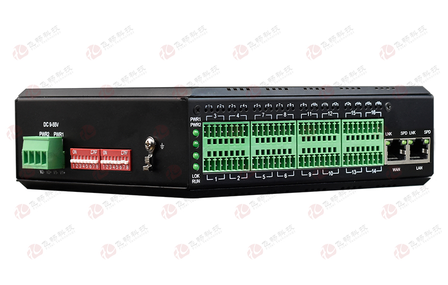 HJCA16海角官网科技-工业轨式16路串口服务器(带WEB与SNMP网管)